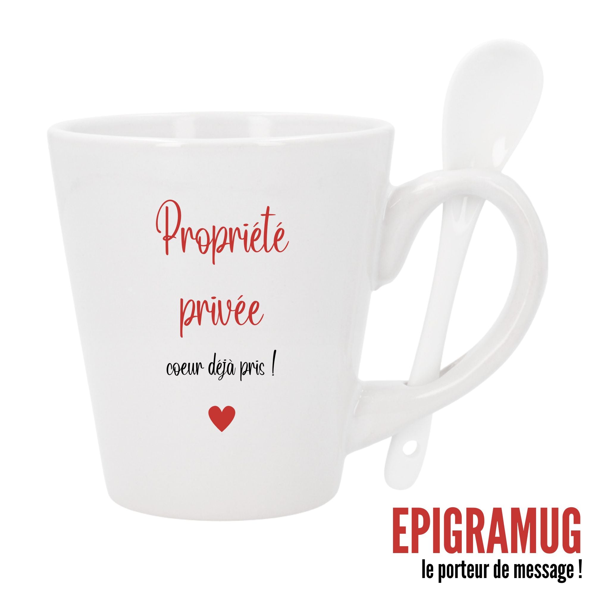 MUG : Propriété privée coeur déjà pris !