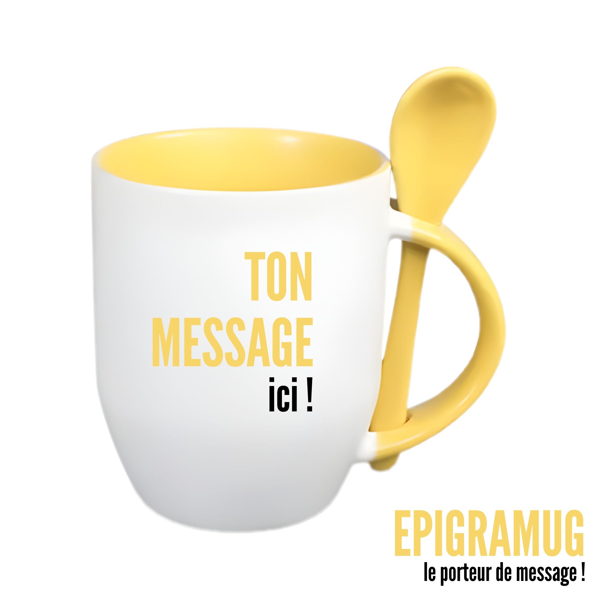 MUG À PERSONNALISER JAUNE