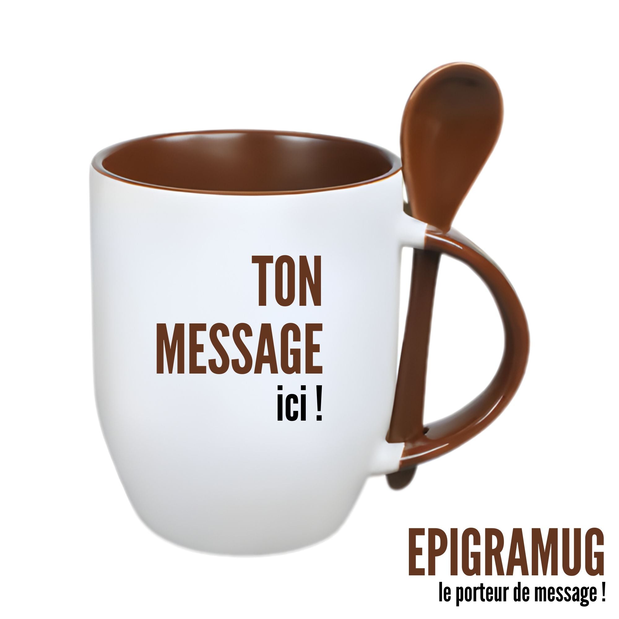 MUG À PERSONNALISER MARRON